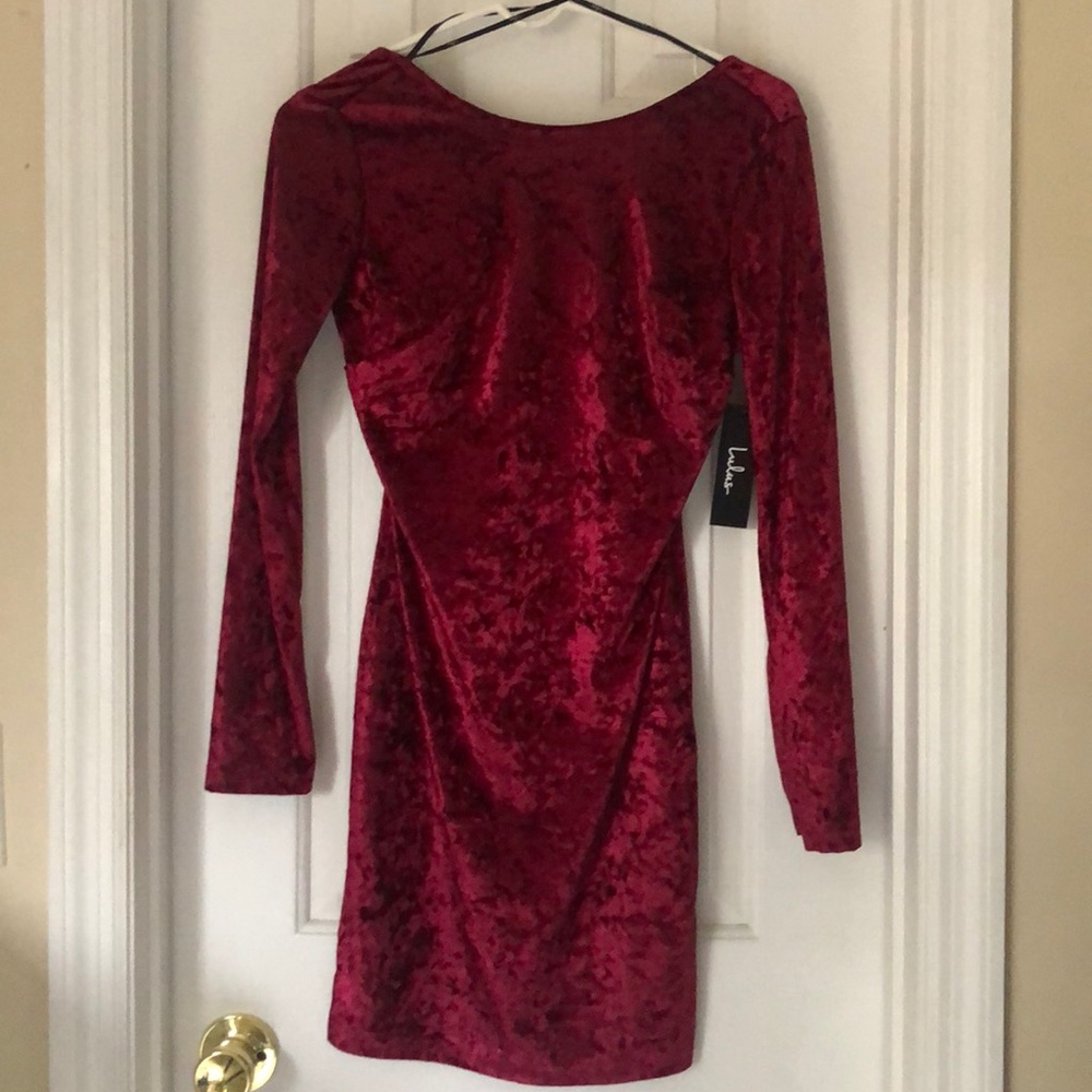 Merlot Velvet Dress NWT